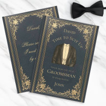 Propuesta de Padrino de Boda Vintage Hora de Vesti