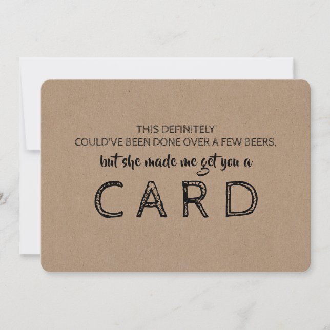 Invitación Propuesta de PADRINO divertida (Anverso)