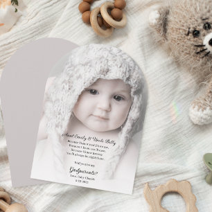 Invitación Propuesta de Padrinos Foto Arco