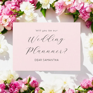 Invitación Propuesta de planificador de bodas rosa