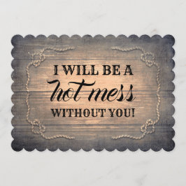 Invitación Propuesta de una dama de honor/empleada doméstica 