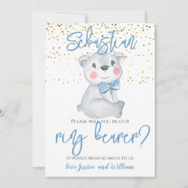 Invitación Propuesta del niño de la página del oso lindo del