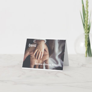 Invitación Propuesta del padrino Mano del bebé