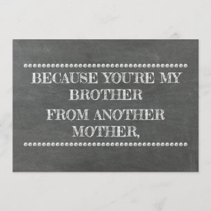 Invitación Propuesta divertida de Chalkboard GROOMSMAN / BEST