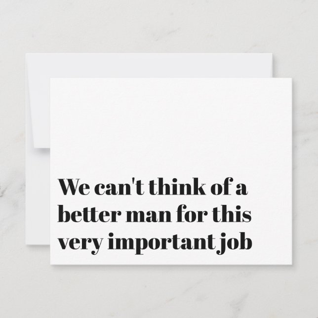 Invitación Propuesta divertida de oficial de registro: Cásano (Anverso)