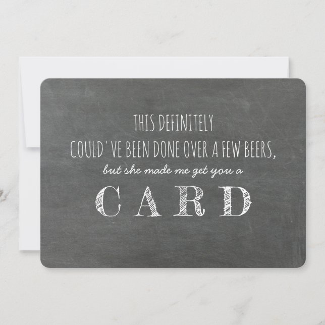 Invitación Propuesta divertida para el PADRINO DE BODAS (Anverso)