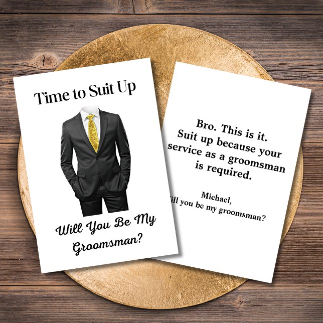 Invitación propuesta elegante de escritura moderna de tuxedo  (Subido por el creador)