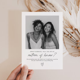 Invitación Propuesta Manuscrita de Dama de Honor