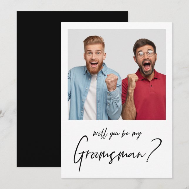 Invitación Propuesta minimalista de fotógrafo moderado (Anverso / Reverso)