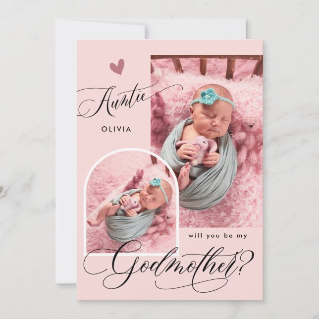 Invitación Propuesta moderna de la fotógrafa de la diosa madr (Anverso)