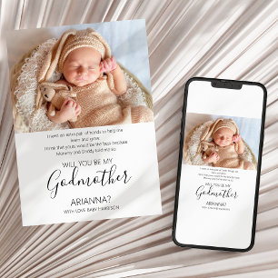 Invitación Propuesta moderna de la fotógrafa de la diosa madr