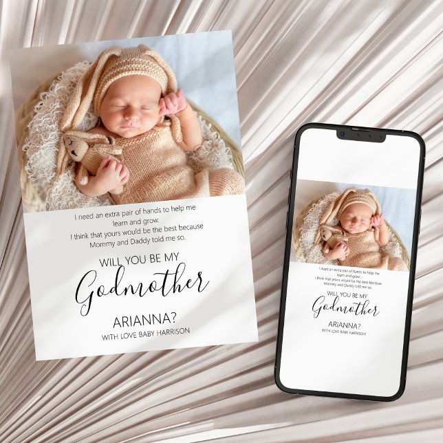 Invitación Propuesta moderna de la fotógrafa de la diosa madr (Subido por el creador)