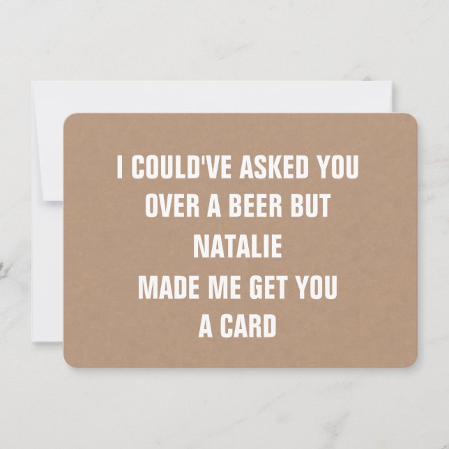 Invitación Propuesta personalizada de Card Funny Groomsman (Anverso)