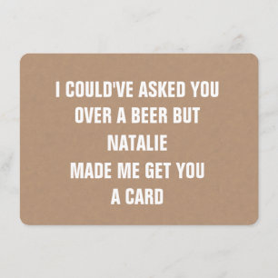 Invitación Propuesta personalizada de Card Funny Groomsman