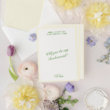 Propuesta retro moderna de la dama de honor verde 