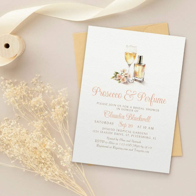 Invitación Prosecco Perfume Champán Ducha de Novias (Subido por el creador)