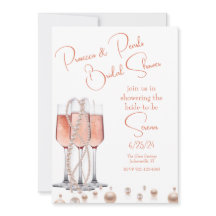 Prosecco rosado y ducha nupcial Pearls