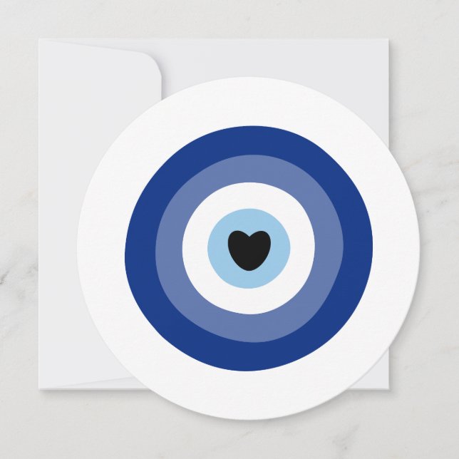 Invitación Protección de símbolos de ojos malvados (Anverso)