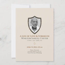 Invitación Protective Shield Inspired 6 Photo Memorial