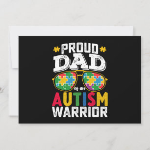 Invitación Proud Dad Of An Autism Warrior Family