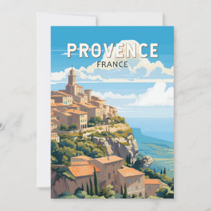 Invitación Provenza Francia Viaje Arte Vintage