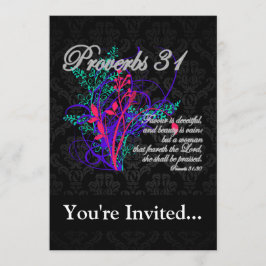 Invitación Proverbios 31 mujeres cristianas bíblicas