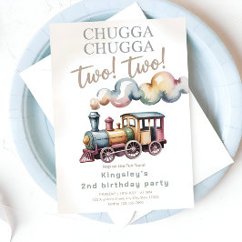 Invitación ¡Próxima parada: 2 años! Fiesta de cumpleaños de t