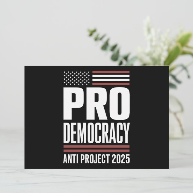 Invitación Proyecto anti democracia 2025 Trump 2025 (Anverso de pie)
