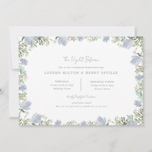 Invitación Prueba de Boda de acuarela floral rústica