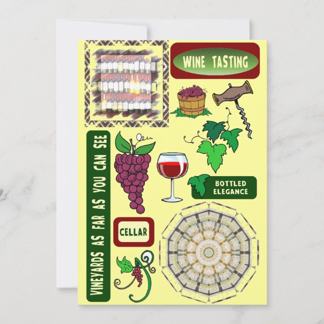Invitación Prueba de vino (Anverso)
