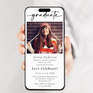 Invitación Prueba digital del Partido de Graduación Moderno