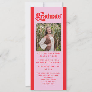 Invitación Prueba digital del Partido de Graduación Retro
