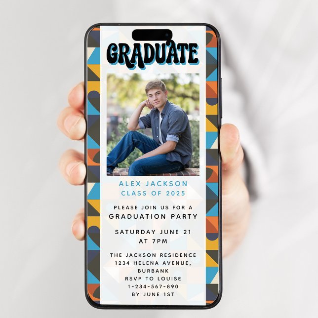 Invitación Prueba digital del Partido de Graduación Retro (Subido por el creador)