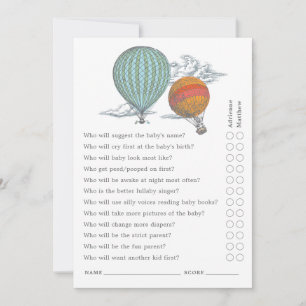 Invitación Prueba principal de globo aerostático de elevación