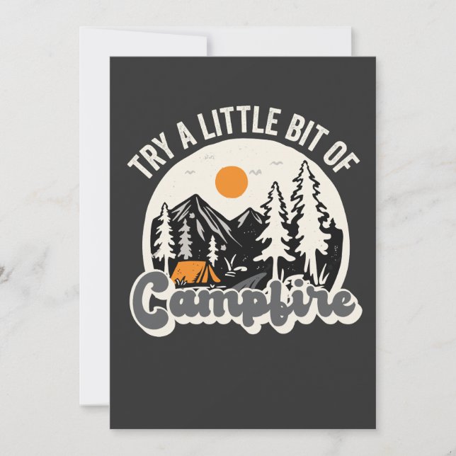 Invitación Prueba un poco de excursión por Campfire Funny al  (Anverso)