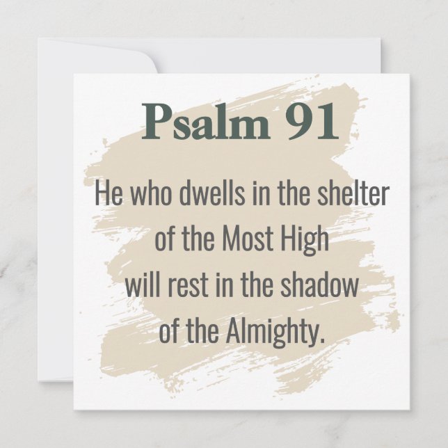 Invitación Psalm 91 Scripture Card – Print or Download (Anverso)