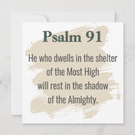 Invitación Psalm 91 Scripture Card – Print or Download