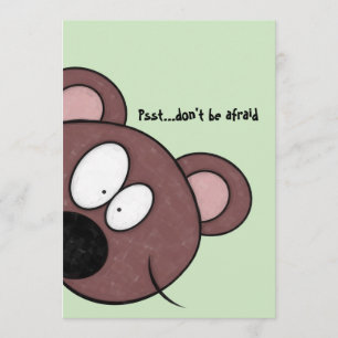 Invitación Psst, no tengas miedo, es el cumpleaños de tu amig