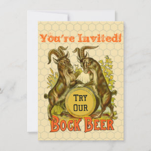 Invitación Publicidad de la cerveza de cabra