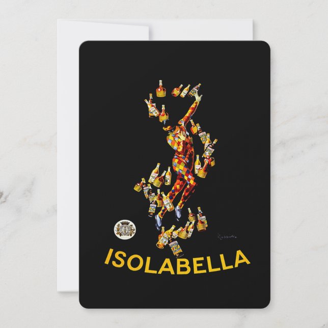 Invitación Publicidad de Leonetto Cappiello Isolabella Liqueu (Anverso)