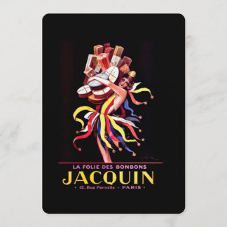 Invitación Publicidad de Leonetto Cappiello para Bonbon Jacqu