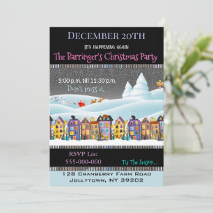 Invitación Pueblo Navideño III Fiesta de Navidad
