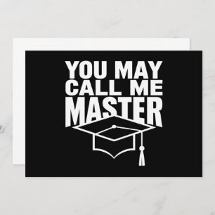 Invitación Puede Llamarme Graduado de Maestría 2024