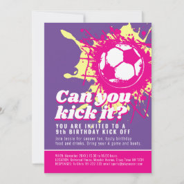 Invitación ¿Puedes patearlo fiesta de cumpleaños de la pelota