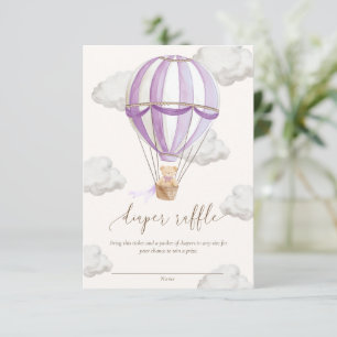 Invitación Puedo Esperar con Ansia Boleto de Rifas de Pañales