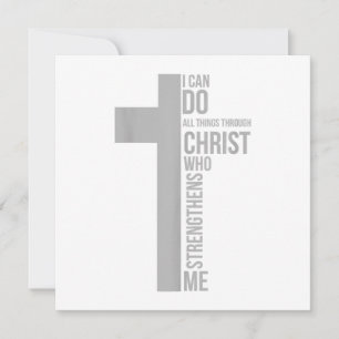 Invitación Puedo Hacer Todas Las Cosas A Través De Cristo Que