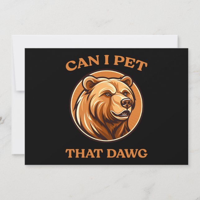 Invitación ¿Puedo Mascota Ese Perro Divertido Dawg Con Meme C (Anverso)