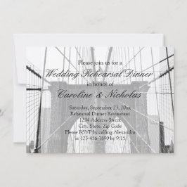 Invitación Puente de Brooklyn de NYC, Boda de Nueva York