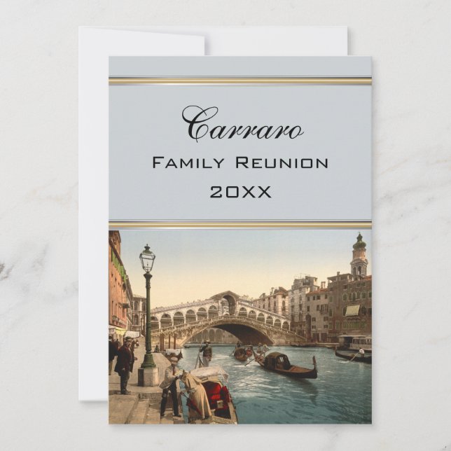 Invitación Puente II, reunión de Rialto de familia de (Anverso)