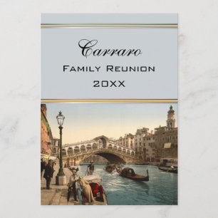 Invitación Puente II, reunión de Rialto de familia de